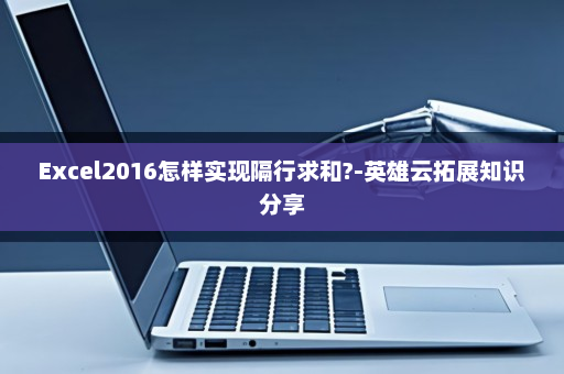 Excel2016怎样实现隔行求和?-英雄云拓展知识分享