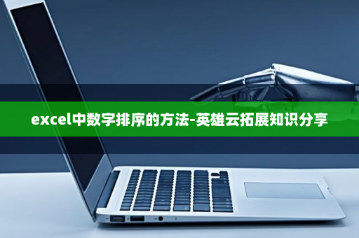 excel中数字排序的方法-英雄云拓展知识分享
