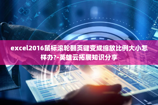excel2016鼠标滚轮翻页键变成缩放比例大小怎样办?-英雄云拓展知识分享