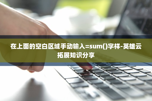 在上面的空白区域手动输入=sum()字样-英雄云拓展知识分享