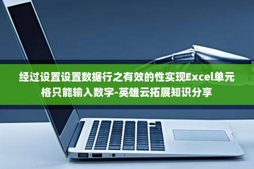 经过设置设置数据行之有效的性实现Excel单元格只能输入数字-英雄云拓展知识分享