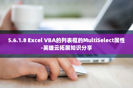 5.6.1.8 Excel VBA的列表框的MultiSelect属性-英雄云拓展知识分享