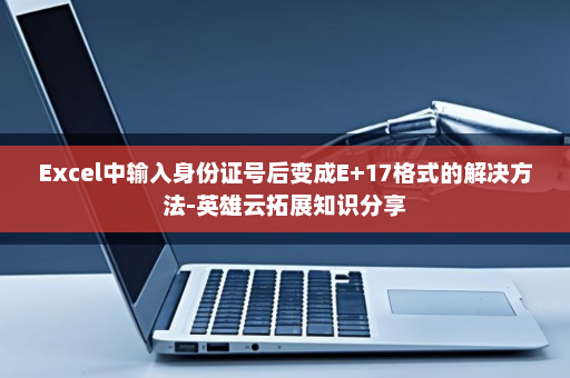 Excel中输入身份证号后变成E+17格式的解决方法-英雄云拓展知识分享