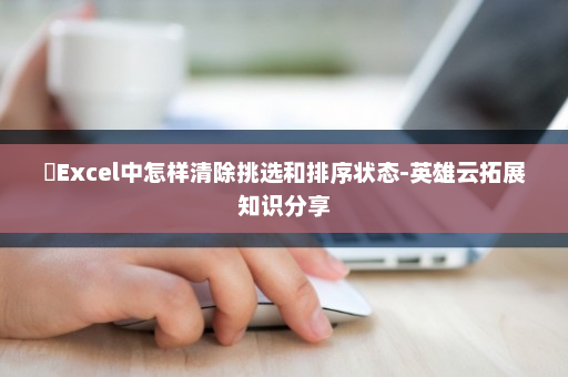 ​Excel中怎样清除挑选和排序状态-英雄云拓展知识分享