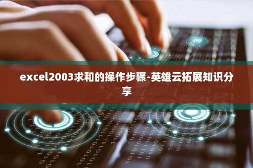 excel2003求和的操作步骤-英雄云拓展知识分享