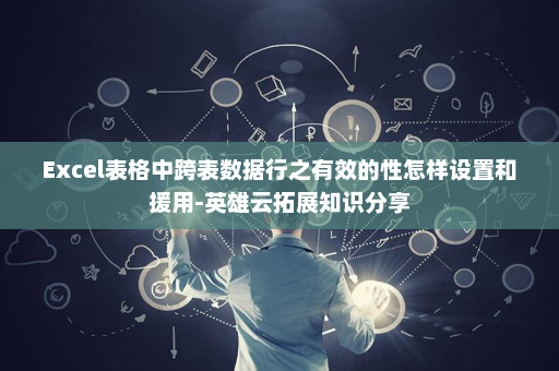 Excel表格中跨表数据行之有效的性怎样设置和援用-英雄云拓展知识分享